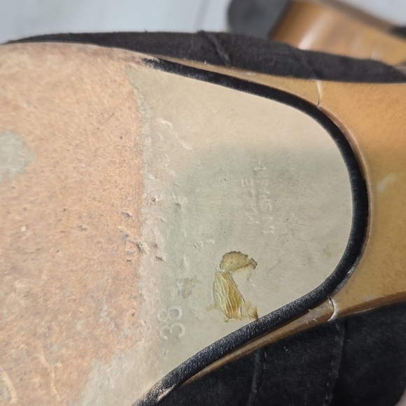 Papillio By Birkenstock Women Suede Heels Mary Jane Clog sz 38/7 - Picture 11 of 12